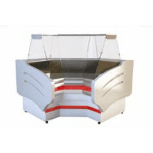 NCHNNW 1.3/0.9 - Ugaona rashladna vitrina sa ravnim staklom