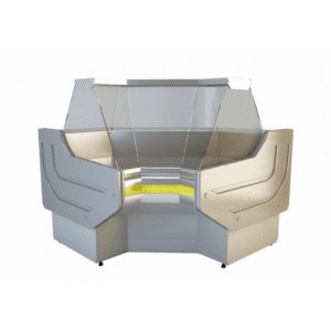 NCHW 1,3/1,1 - Ugaona rashladna vitrina sa ravnim staklom - unutrašnji ugao 90°