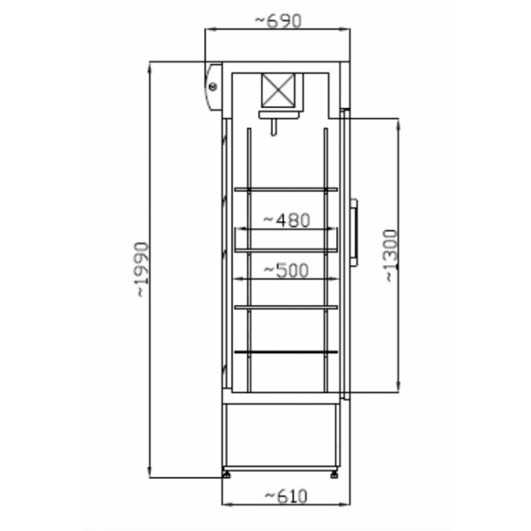 TC SCH 402, Frižider sa staklenim vratima - Image 2