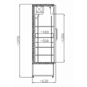 TC SCH 601 INOX, Frižider sa staklenim vratima